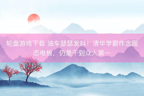 轮盘游戏下载 油车瑟瑟发抖！清华学霸作念固态电板，仍是干到众人第一