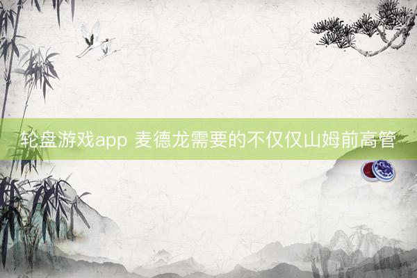 轮盘游戏app 麦德龙需要的不仅仅山姆前高管